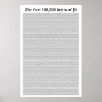 Les 100 000 premiers chiffres de Pi