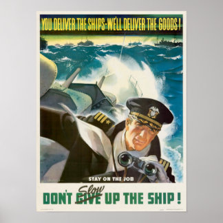 Poster Les 2ème guerre mondiale ne ralentissent pas le na