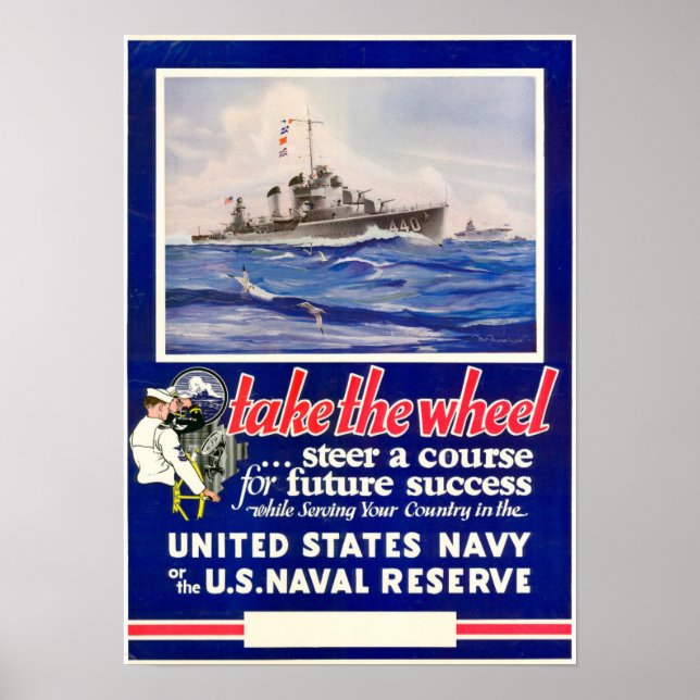 Poster Les 2ème guerre mondiale prennent la roue (Devant)