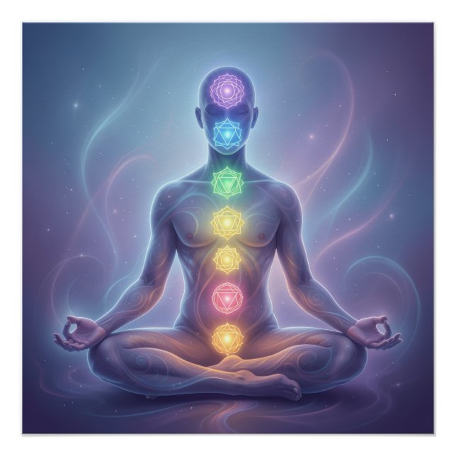 Poster Les 7 Chakras´2 (Devant)