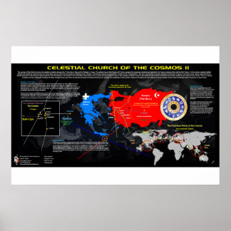 Poster Les 7 Églises d'Asie - Motifs cosmiques 2