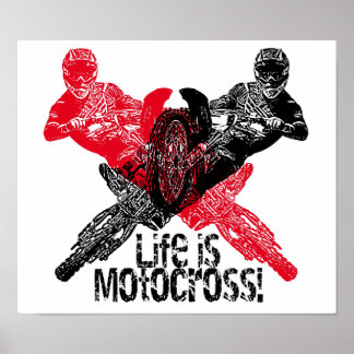 Poster Les accros de la moto