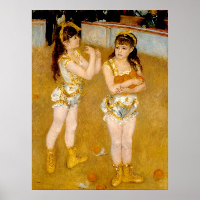 Poster Les acrobates de Renoir au Cirque Fernando (1879) (Devant)