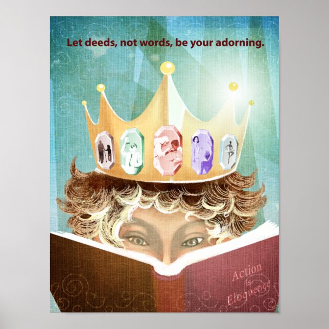 Poster Les actes et non les mots (Devant)