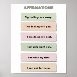 Poster Les affirmations du coin calme de The Quiet Grove