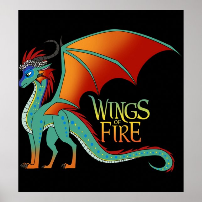 Poster Les ailes de gloire dragon feu fantastique film ar (Devant)