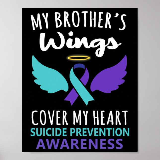 Poster Les ailes de mon frère couvrent la sensibilisation (Devant)