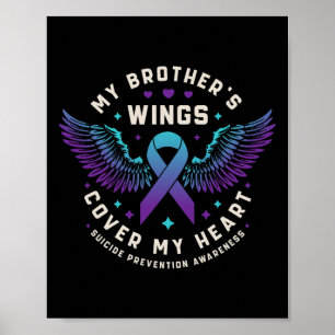 Poster Les ailes de mon frère couvrent mon coeur Suicide 