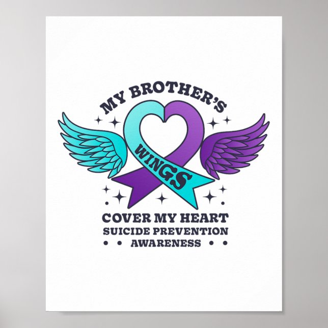 Poster Les ailes de mon frère couvrent mon coeur Suicide  (Devant)