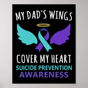 Poster Les ailes de mon père couvrent la sensibilisation 