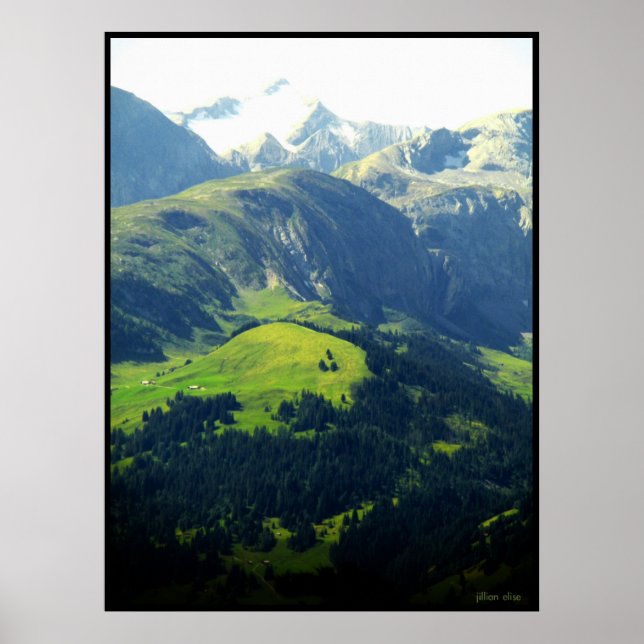 Poster Les Alpes suisses (Devant)