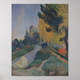 Poster Les Alyscamps, Arles, 1888