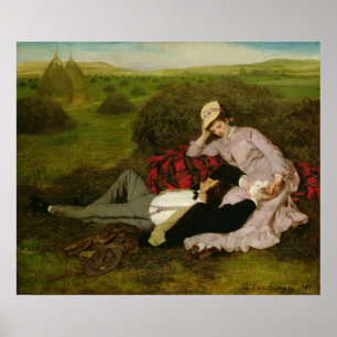 Poster Les amants, 1870