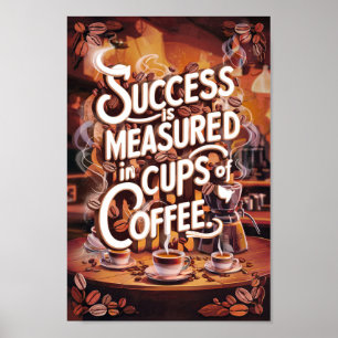 Poster Les amateurs de café Citations de motivation de su
