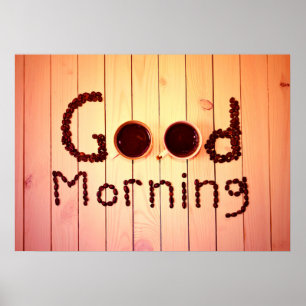 Poster Les amateurs de café du matin