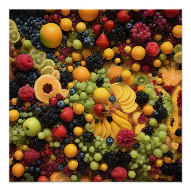 Poster Les Amateurs De Fruits Apprécient La Plateforme Co (Devant)