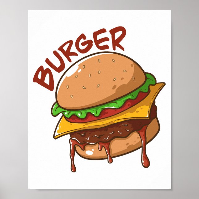 Poster Les amateurs de hamburgers (Devant)