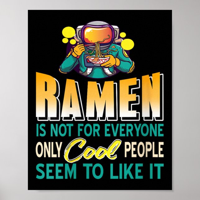 Poster Les Amateurs De Ramen Seulement L'Astronaute Spati (Devant)