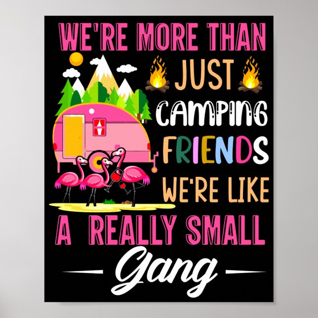 Poster Les amis de camping sont comme un petit gang (Devant)