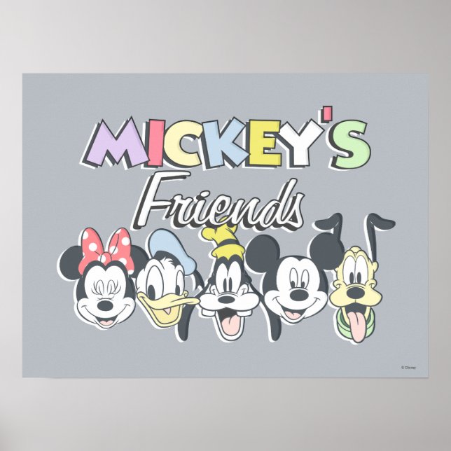 Poster Les amis de Classique Mickey (Devant)