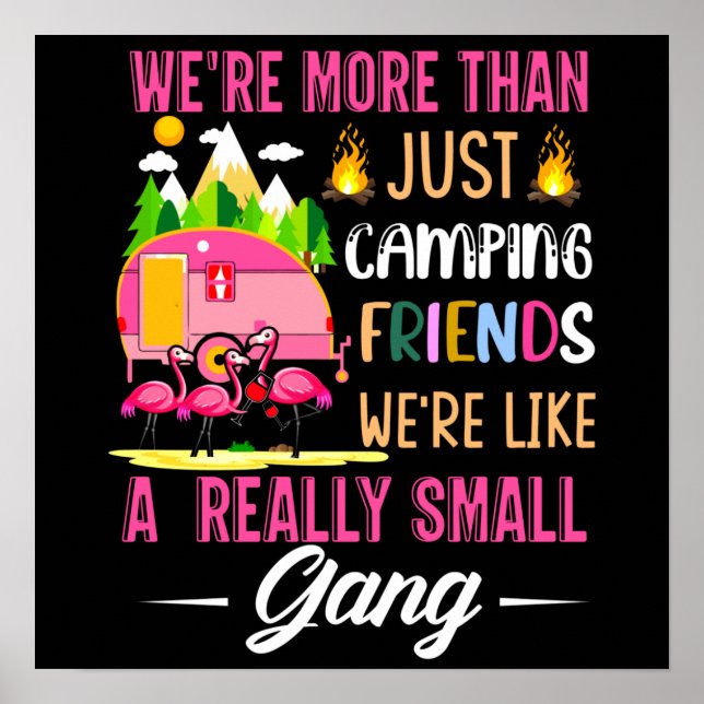 Poster Les Amis Du Camping Sont Comme Une Petite Bande (Devant)