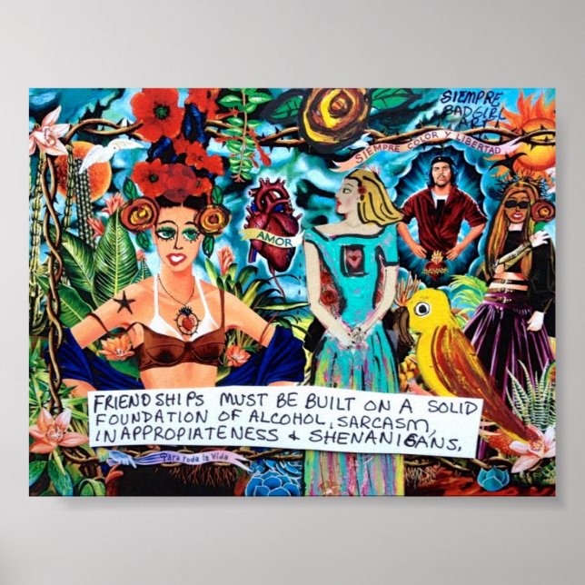 POSTER LES AMITIÉS DES POSTES DEVRAIENT ÊTRE CONSTRUITS S (Devant)