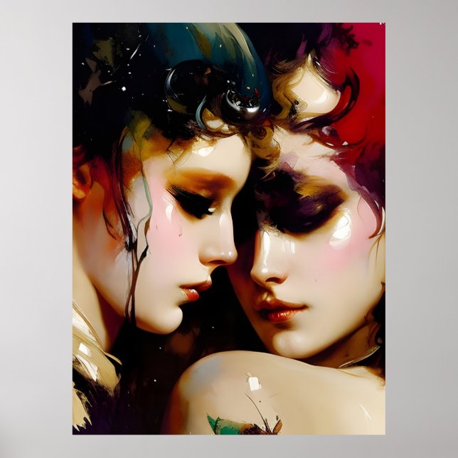 Poster Les amoureux (Devant)