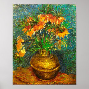 Poster Les amoureux dans un Vase Van Gogh