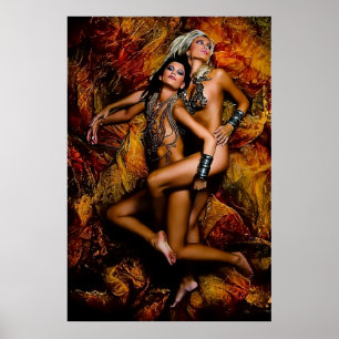 Poster Les amoureux lesbiennes