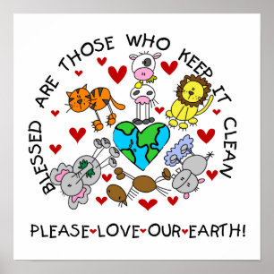 Poster Les animaux aiment les T-shirts et les GIfts de la