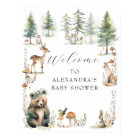 Les animaux de la forêt boisée mignonne portent le