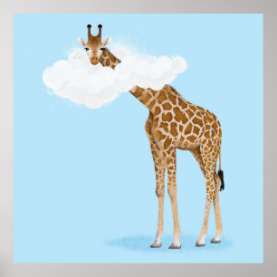 Poster Les animaux de la savane