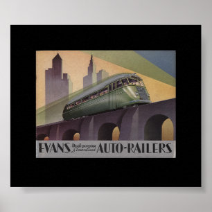Poster Les années 1930 automatiques d'Evans Railers