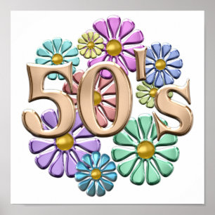 Poster les années 50 Retro