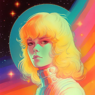 Poster les années 70 80 femmes de science-fiction inspiré