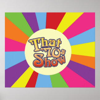 Poster Les années 70 Afficher le logo Sunshine