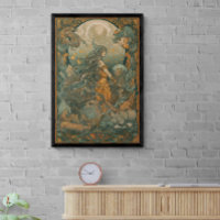 les années 70 psychédélique Hippie Chick AI Art | 