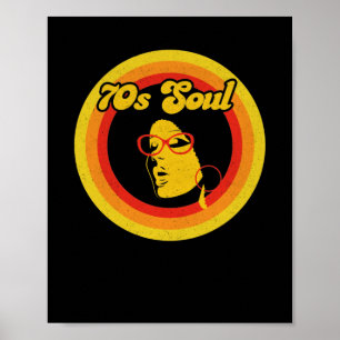 Poster les années 70 Retro Soul Music Gerne Soul Music