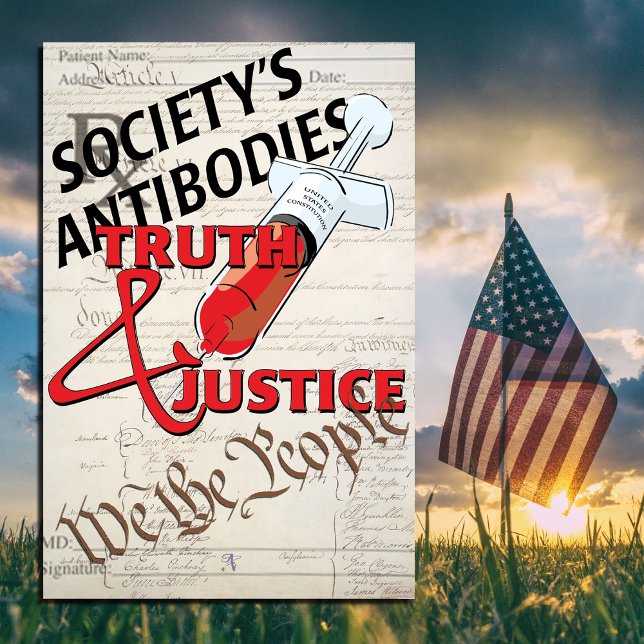 POSTER LES ANTICORPS DE LA SOCIÉTÉ VÉRITÉ, JUSTICE, NOUS  (Créateur téléchargé)