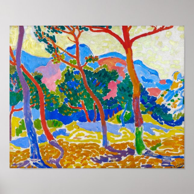 Poster Les arbres | Andre Derain | (Devant)