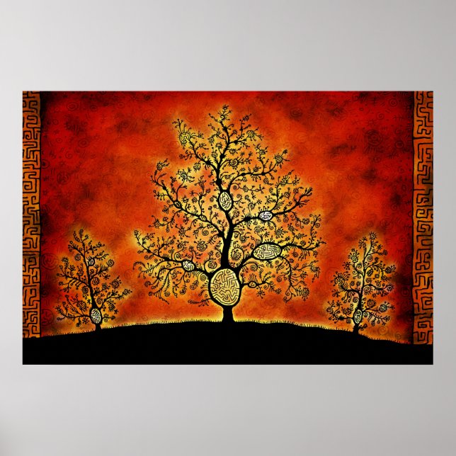 Poster Les Arbres Aux Labyrinthes (Devant)