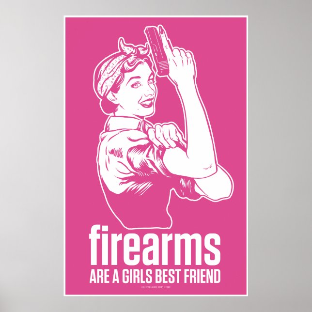Poster Les Armes À Feu Sont Une Fille Meilleur Ami Impres (Devant)