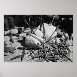 Poster Les armes anglo-saxonnes ont trouvé à côté du