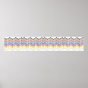 Poster Les arts martiaux rangent la frontière de mur de