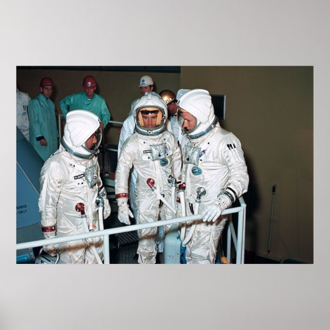 Poster Les astronautes Apollo 1 (Devant)