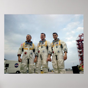 Poster Les astronautes Apollo 1