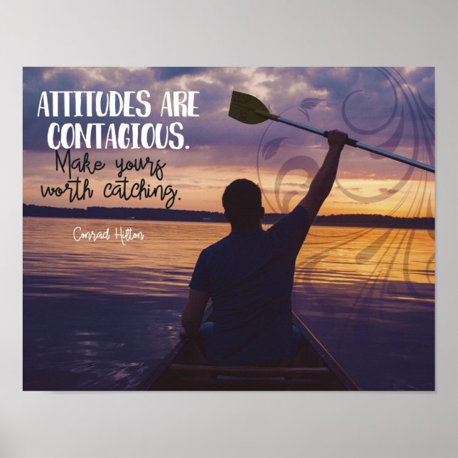 Poster Les Attitudes Sont Contagieuses (Devant)