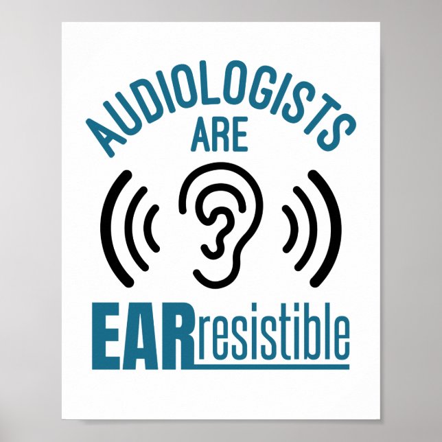 Poster Les audiologistes sont résistibles à l'oreille drô (Devant)
