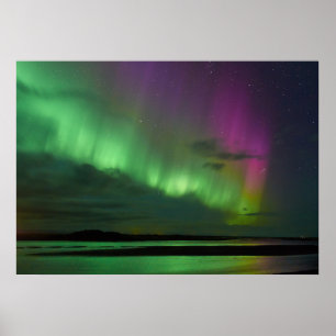 Poster Les aurores nordiques de l'Islande