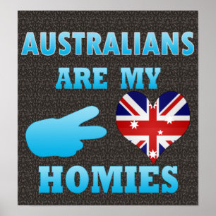 Poster Les Australiens sont mon Homies